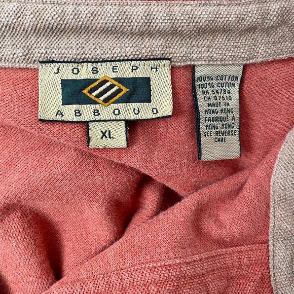 Men's Joseph Abboud Short Sleeve Cotton Polo Shirt, Burnt Orange, Size XL - Picture 5 of 6